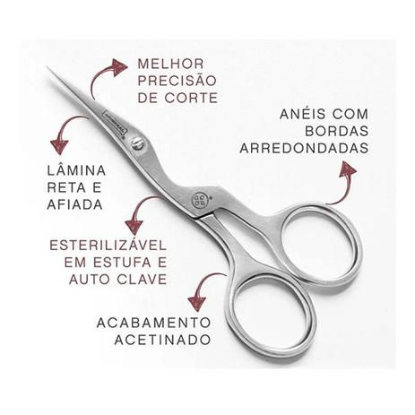 Tesoura para Sobrancelhas Make UP Mundial BC-701