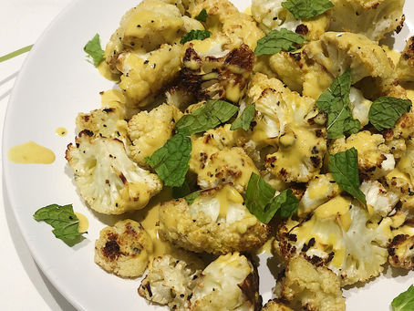 Roasted Cauliflower & Turmeric-Tahini Sauce