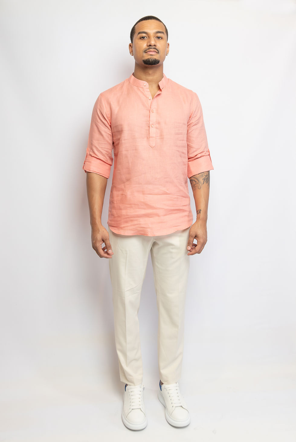Thumbnail: Men's Linen Pullover Shirt