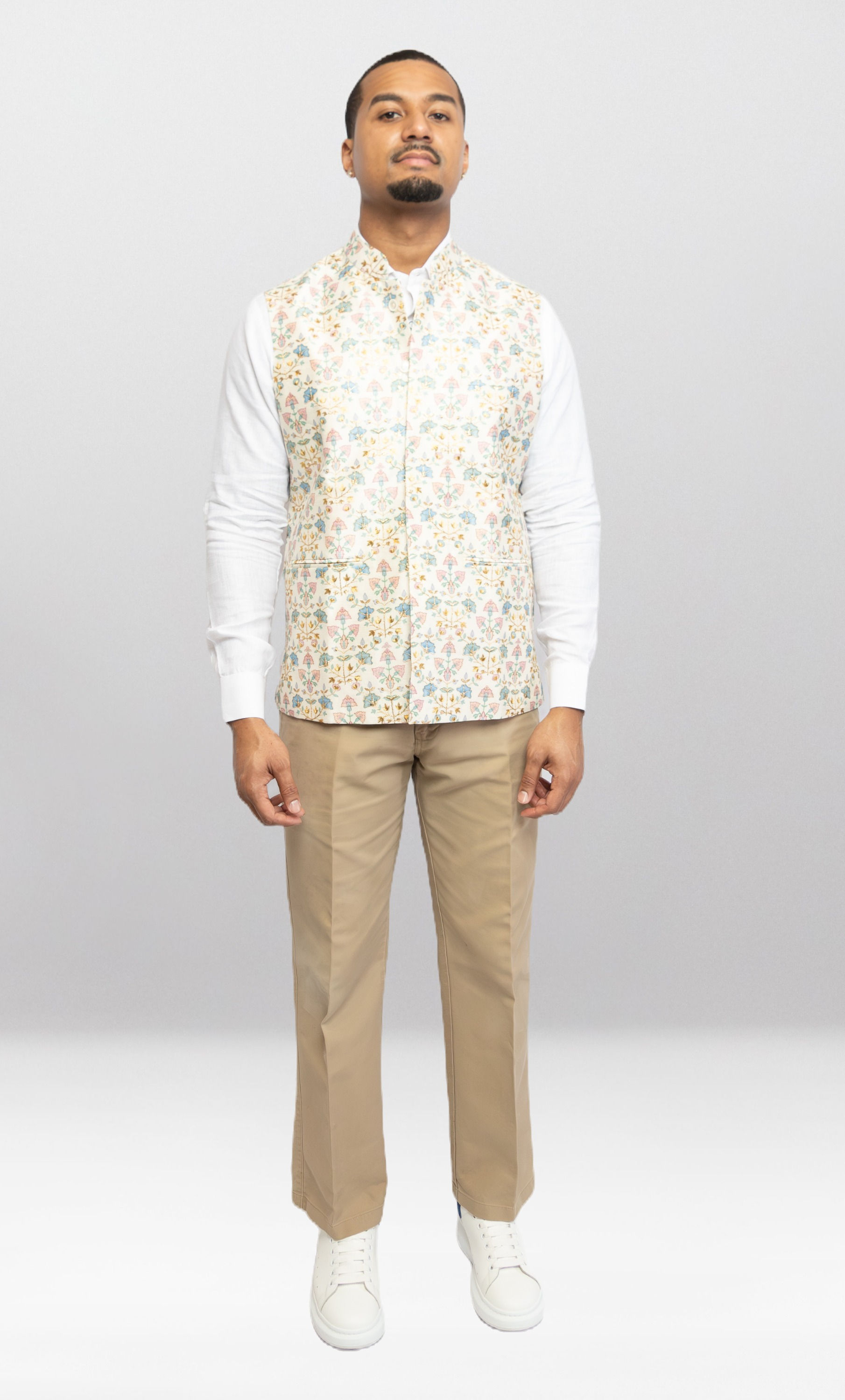 Silk Vests with Gold Embroidery