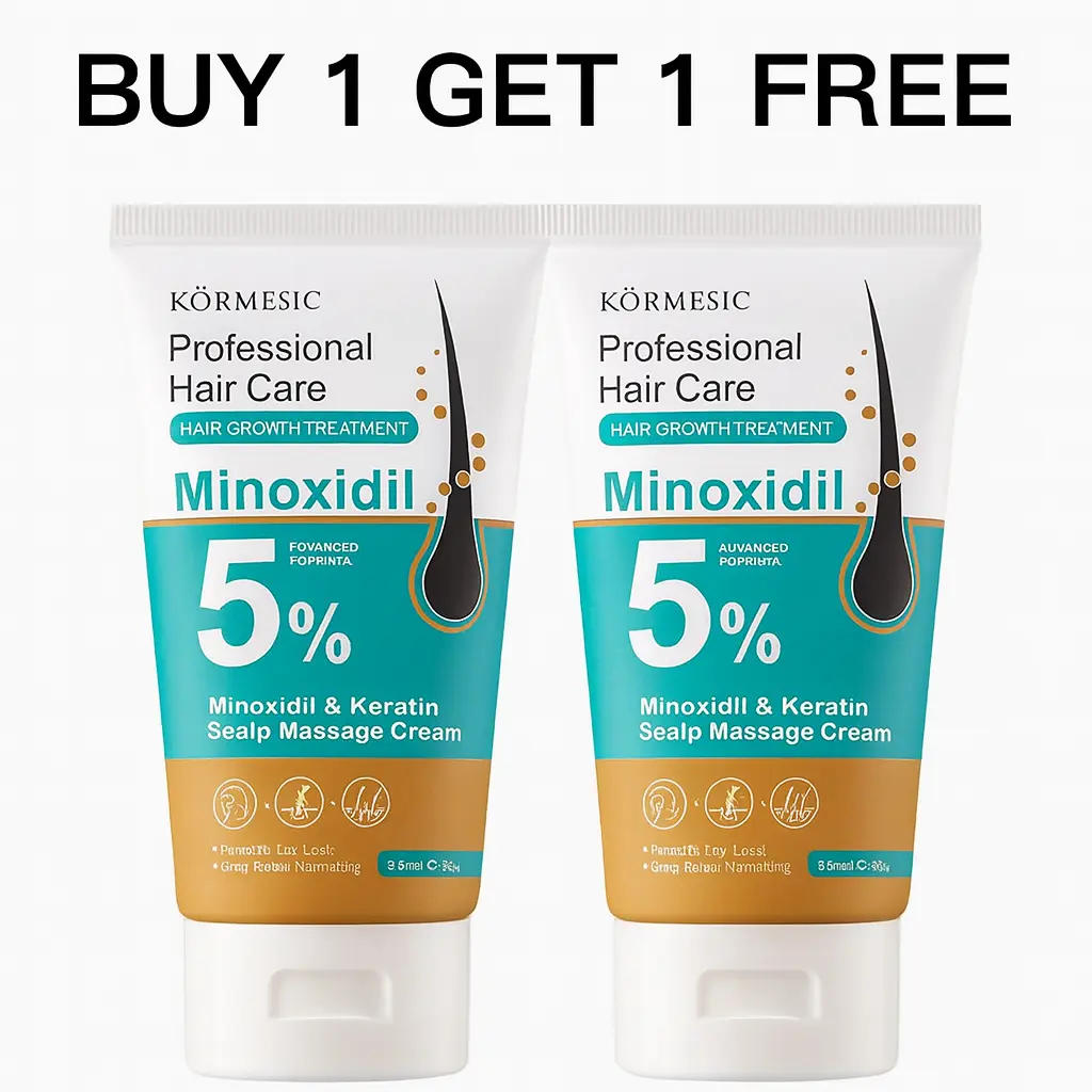 [BUY 1 GET 1 FREE]KÖRMESIC 5% Minoxidil Hair Growth Scalp Massage Cream with Ker