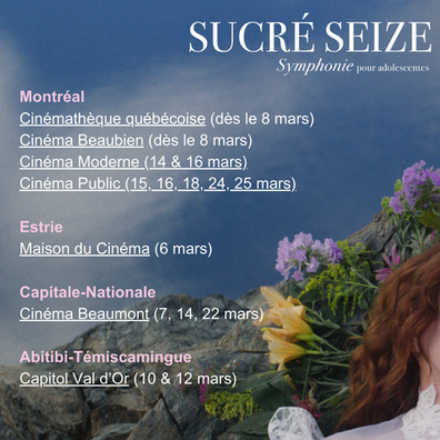 Sortie en salle pour Sucré seize