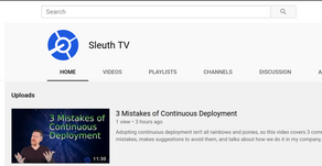 Sleuth has a YouTube channel: Introducing Sleuth TV!