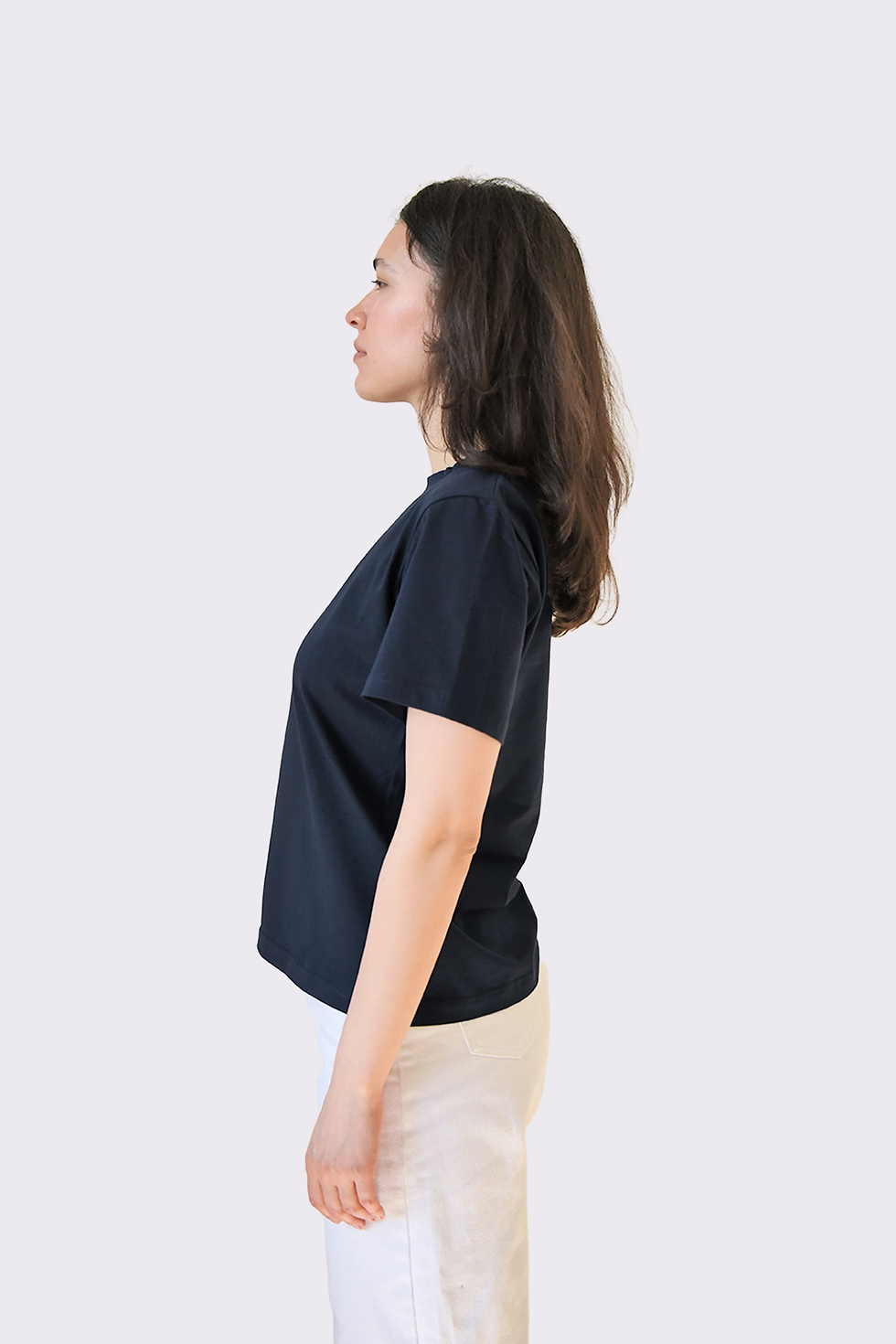 Прев'ю: Ідеальна базова футболка в сіро-синьому кольорі