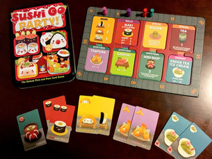 Sushi Go Party is back on the shelves, and it's our game of the week !