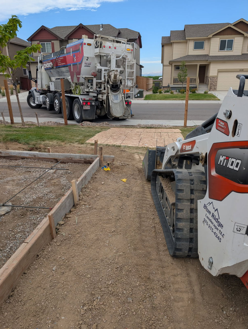 Concrete slab foundation Colorado