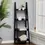Thumbnail: 4-Tier Wooden Ladder Shelf – Rustic Display Rack for Books, Plants & Home Décor