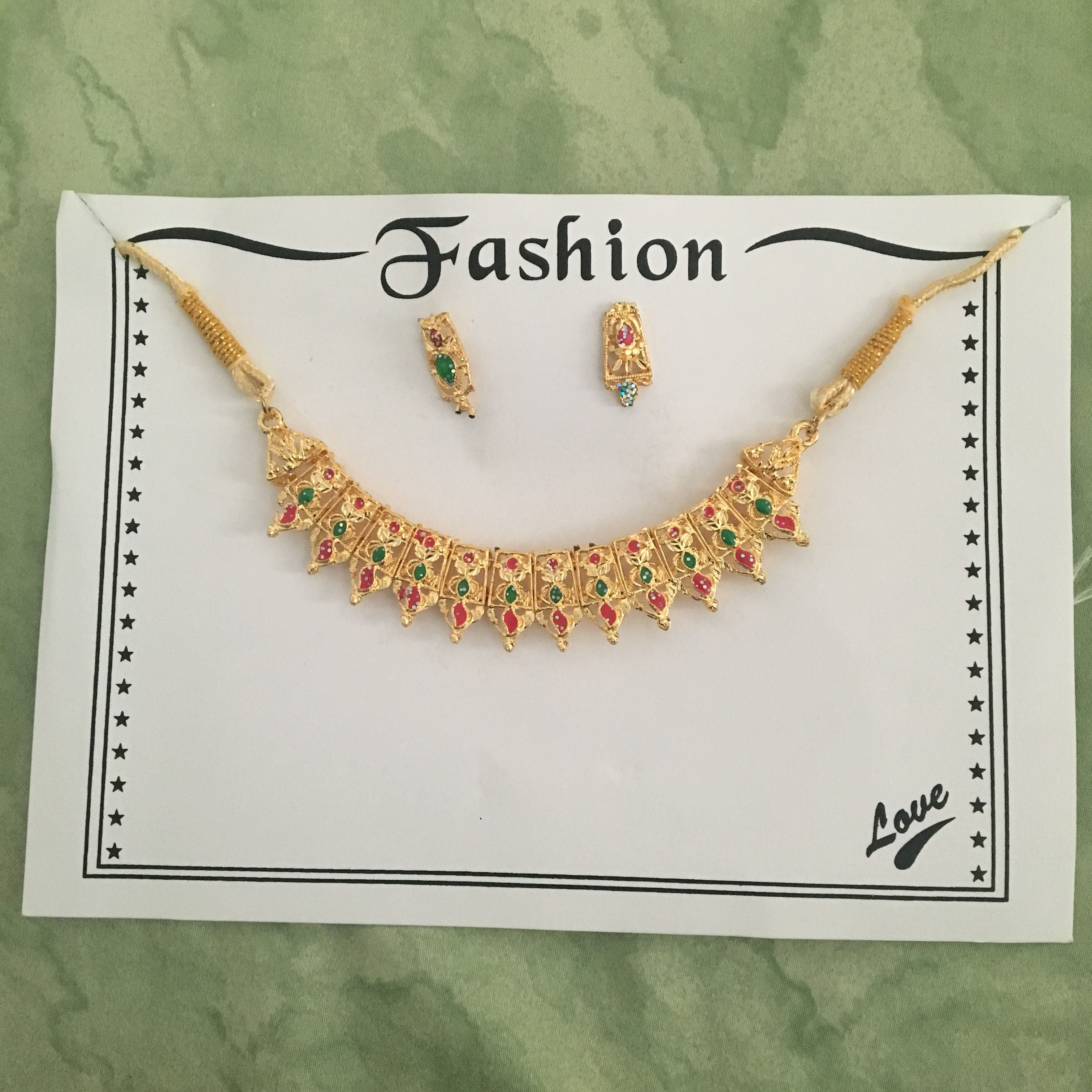 Golden Jewelry Set