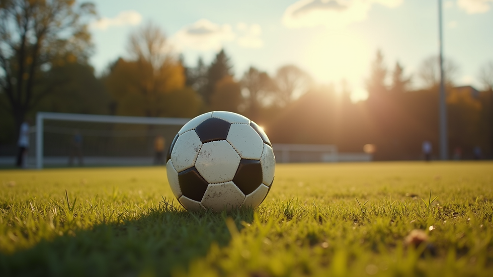 Nærbilde av håndballkamp med fokus på ballen i spill