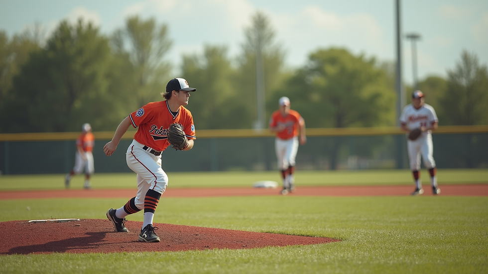 Oversiktsbilde av softballbane under Top Club Nationals