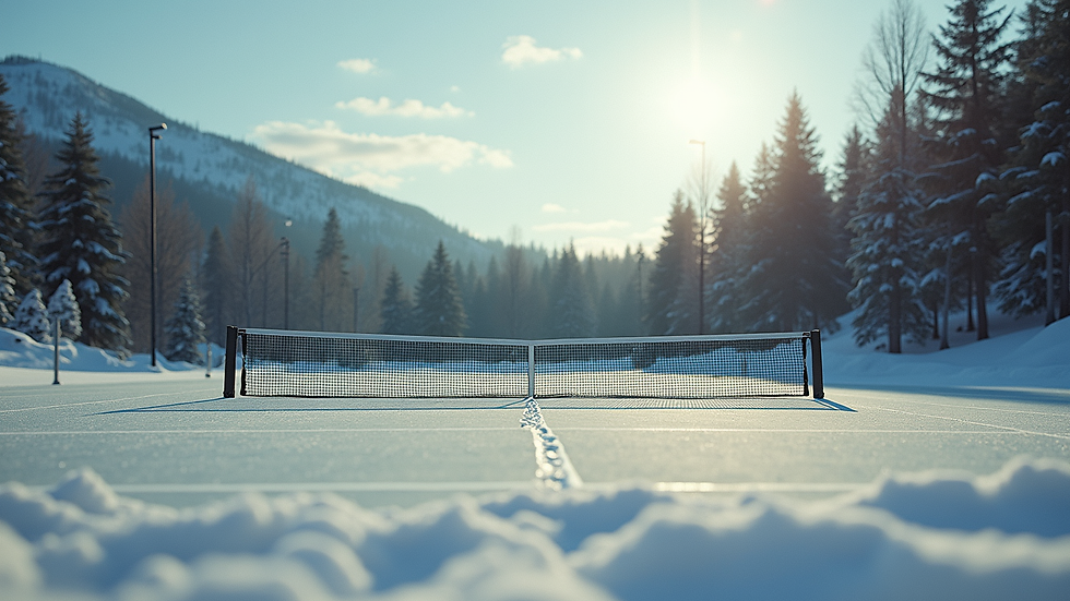 Nærbilde av tennisracket og sko på grusbanen