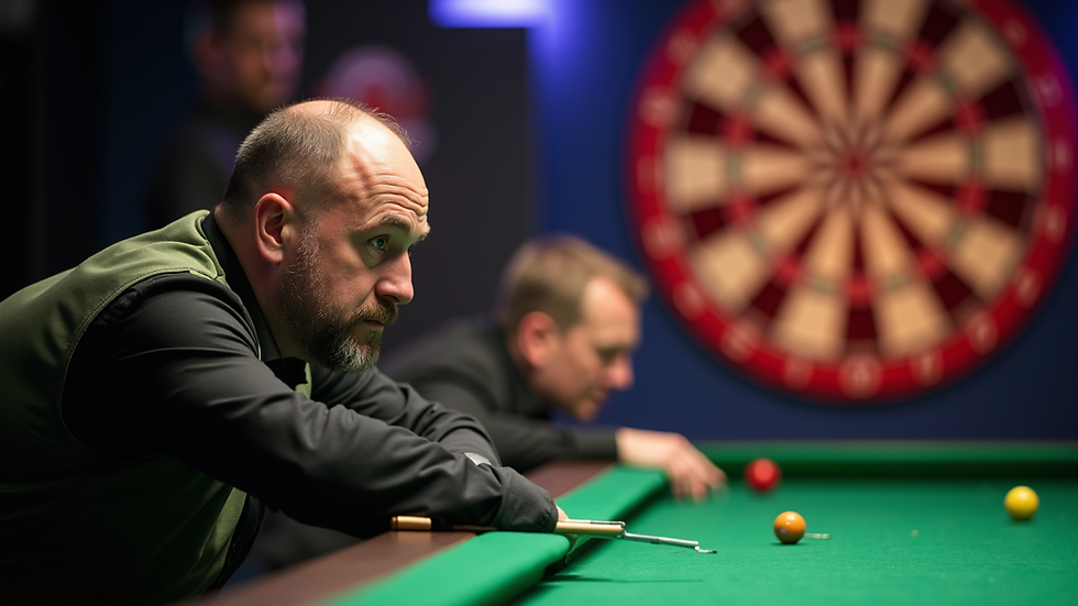 Oversikt over dartspillere i aksjon under Players Championship
