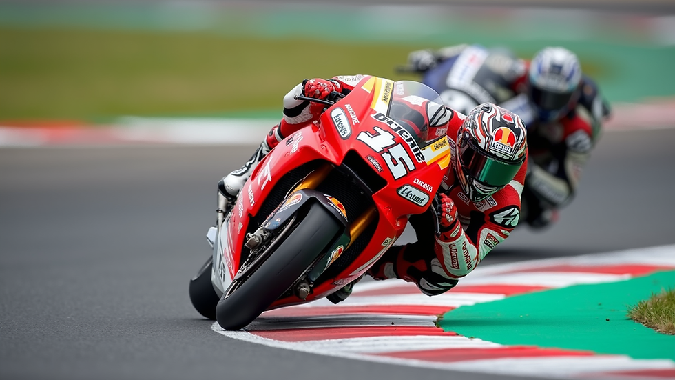 Nærbilde av Francesco Bagnaia på Ducati under MotoGP 22.06.2026
