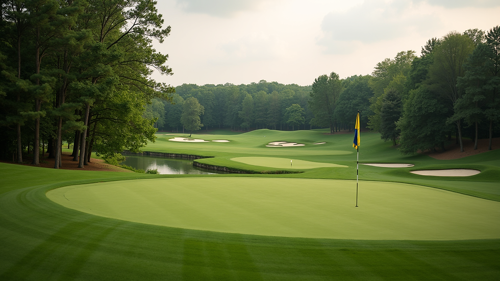 Oversiktsbilde av TPC Southwind golfbane i Memphis