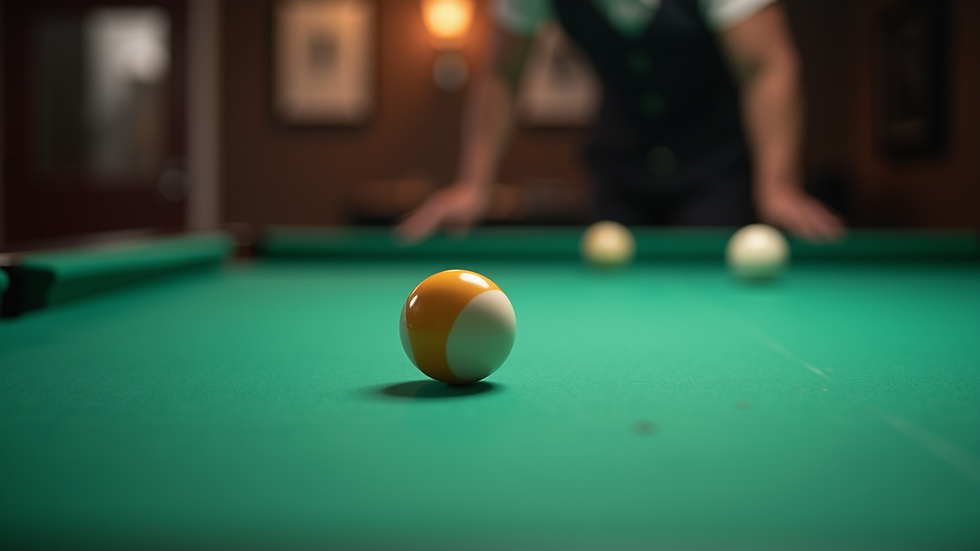 Nærbilde av bordtennisball som spretter på bordet under kamp