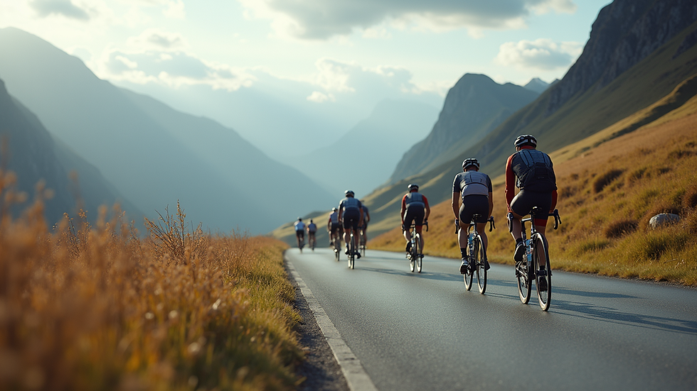 Nærbilde av syklist som klatrer bratt fjellvei under Tour de France 2026