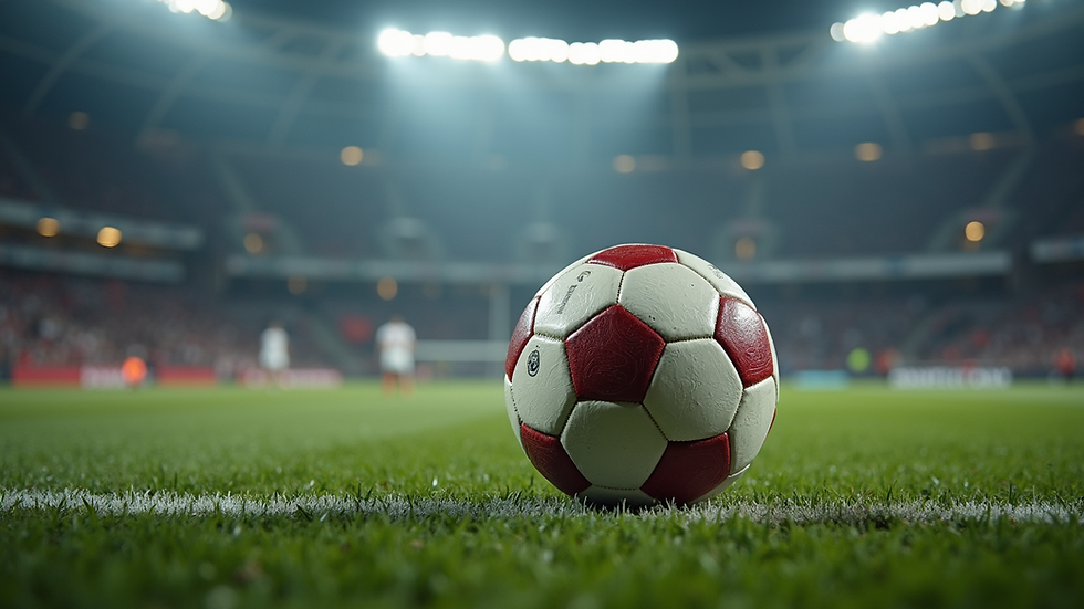 Nærbilde av fotballkamp i norsk hall med ivrige spillere