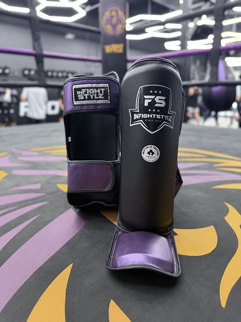 InFightStyle Pro shin guards, side view
