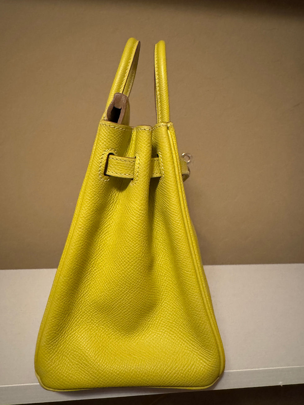 Thumbnail: Hermes birkin lime candy collection 25 cm  