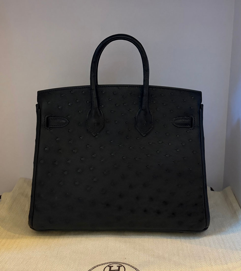 Thumbnail: Hermes birkin ostrich 25 cm 