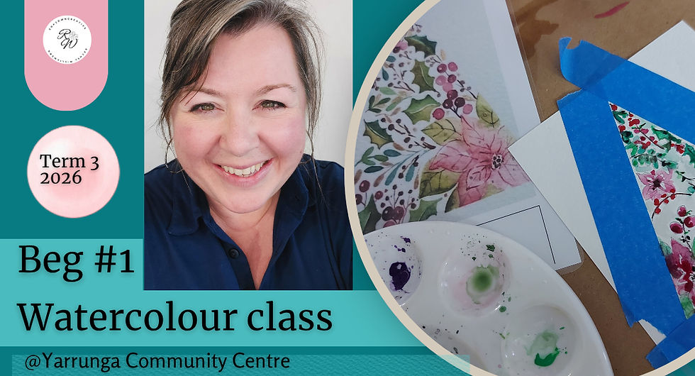 Beginner's Watercolour Class -6 weeks -Yarrunga Community Centre