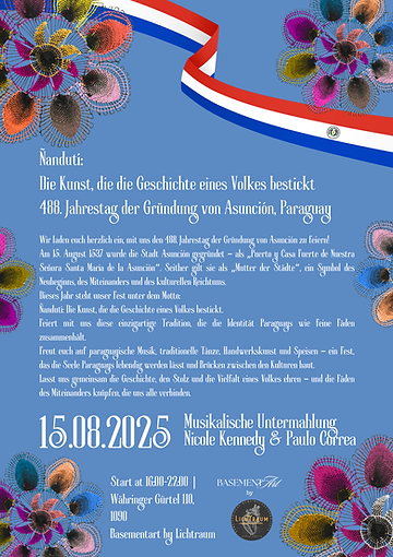 Nanduti invitation to the concert and the course by Sonia Siblik
