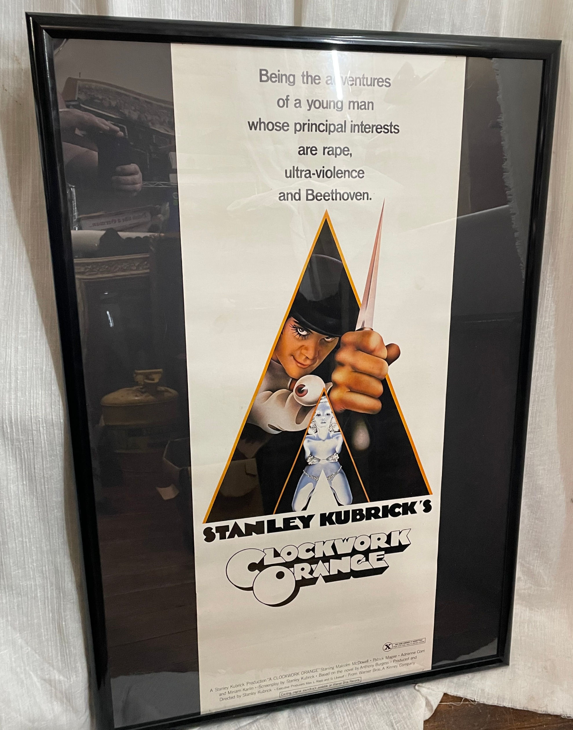 Vintage Clockwork Orange Movie Poster 1972