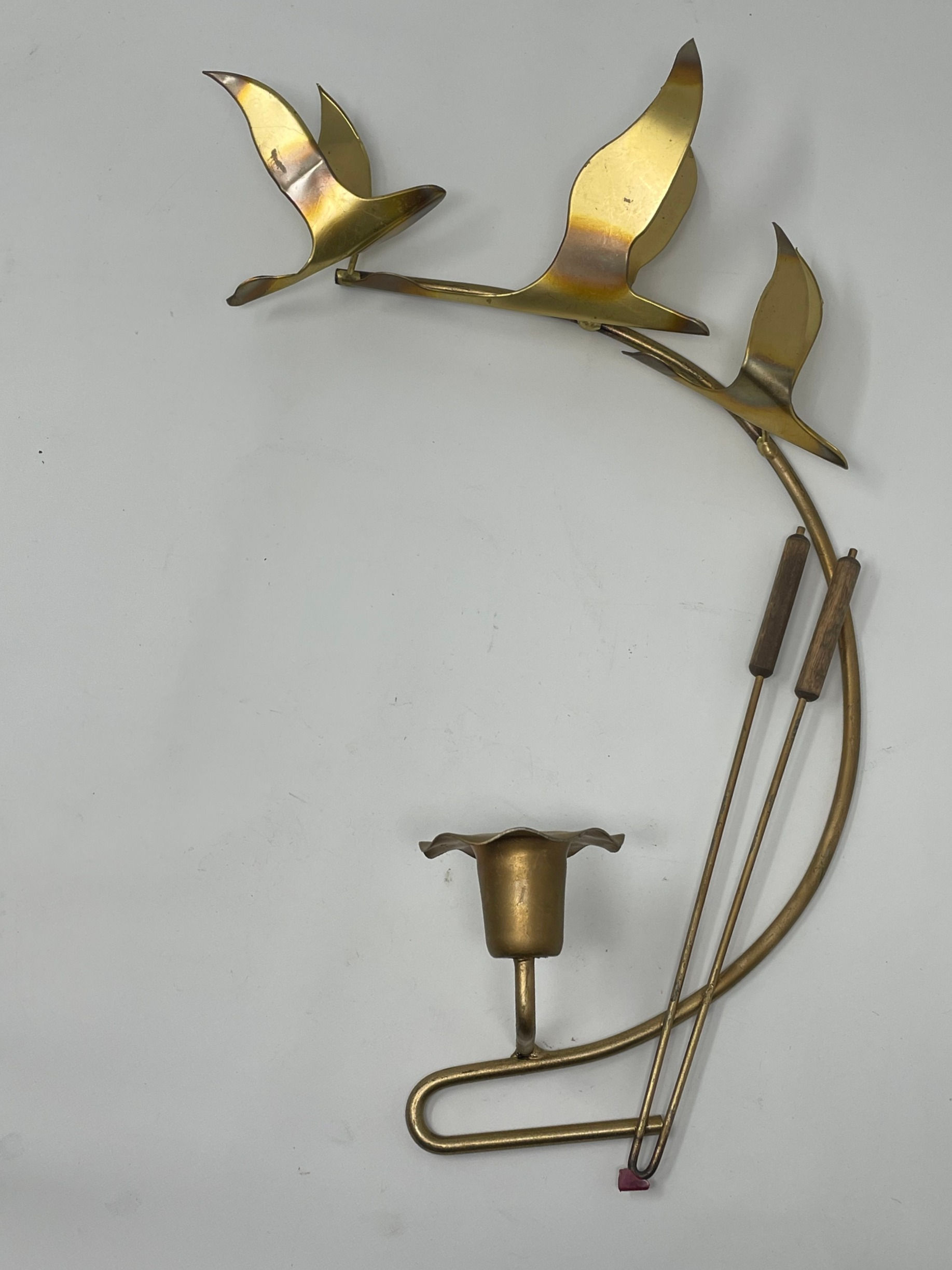 Vintage Wall Decor Ducks and Cattails