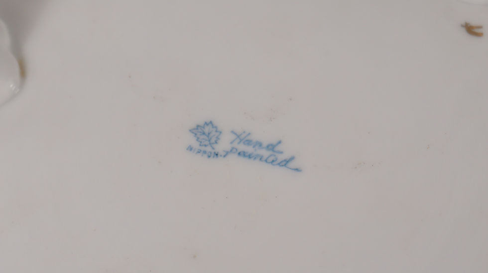 Thumbnail: 1920s Nippon Hand Painted, Footed Bowl