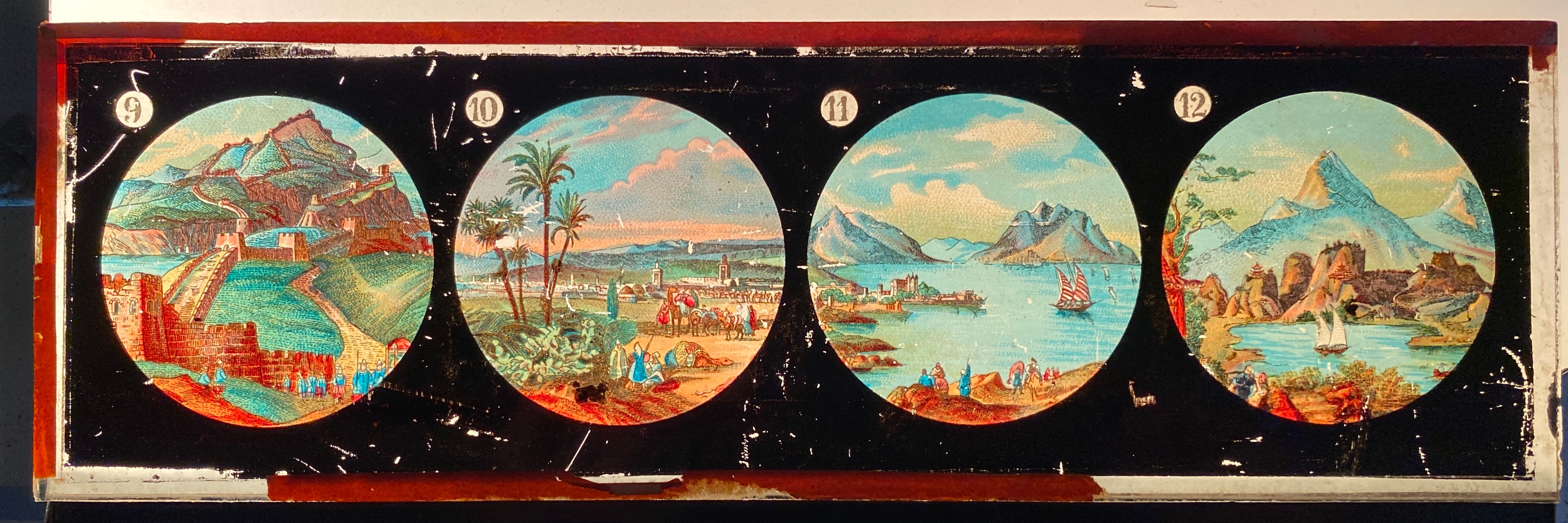 Magic Lantern Glass Colored Slides