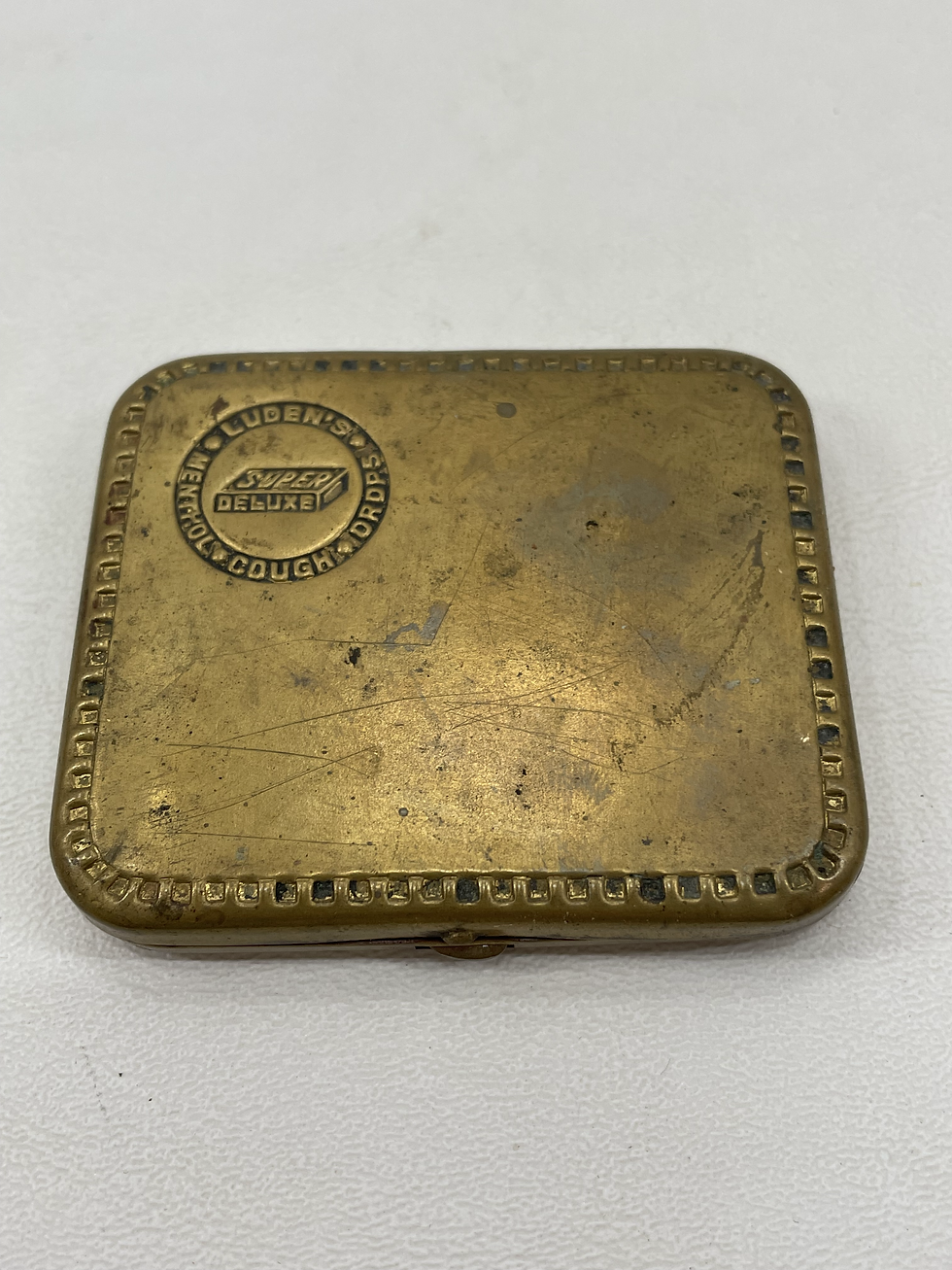 Thumbnail: Luden's Menthol Cough Drop Brass Box