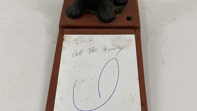 Cast Iron Note Holder