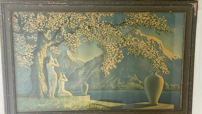 1920s Henri G Reynard - "LOVES ECHO"  Framed Print