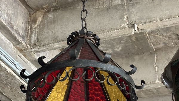 Wrought Iron Hanging Light Fixture