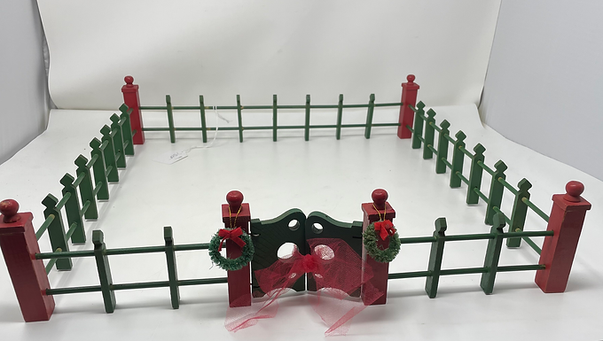 Vintage Wooden Christmas Fence