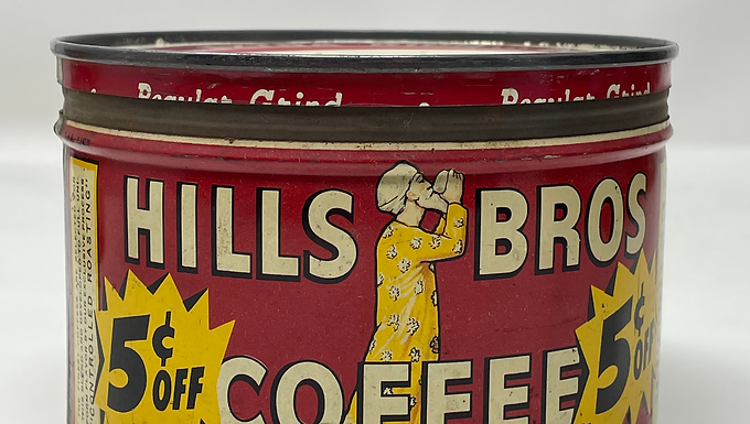 Vintage Hills Bros Coffee Tin