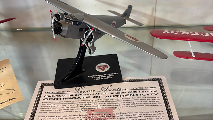 Conoco Continental Oil Company Ford Tri-Moto Vintage Airplane Bank