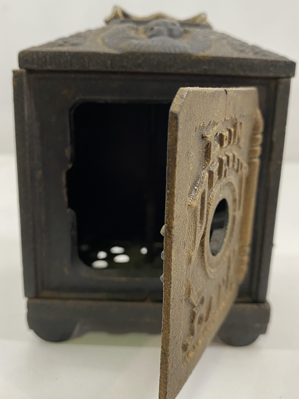 Thumbnail: Vintage Cast Iron Bank - Safe