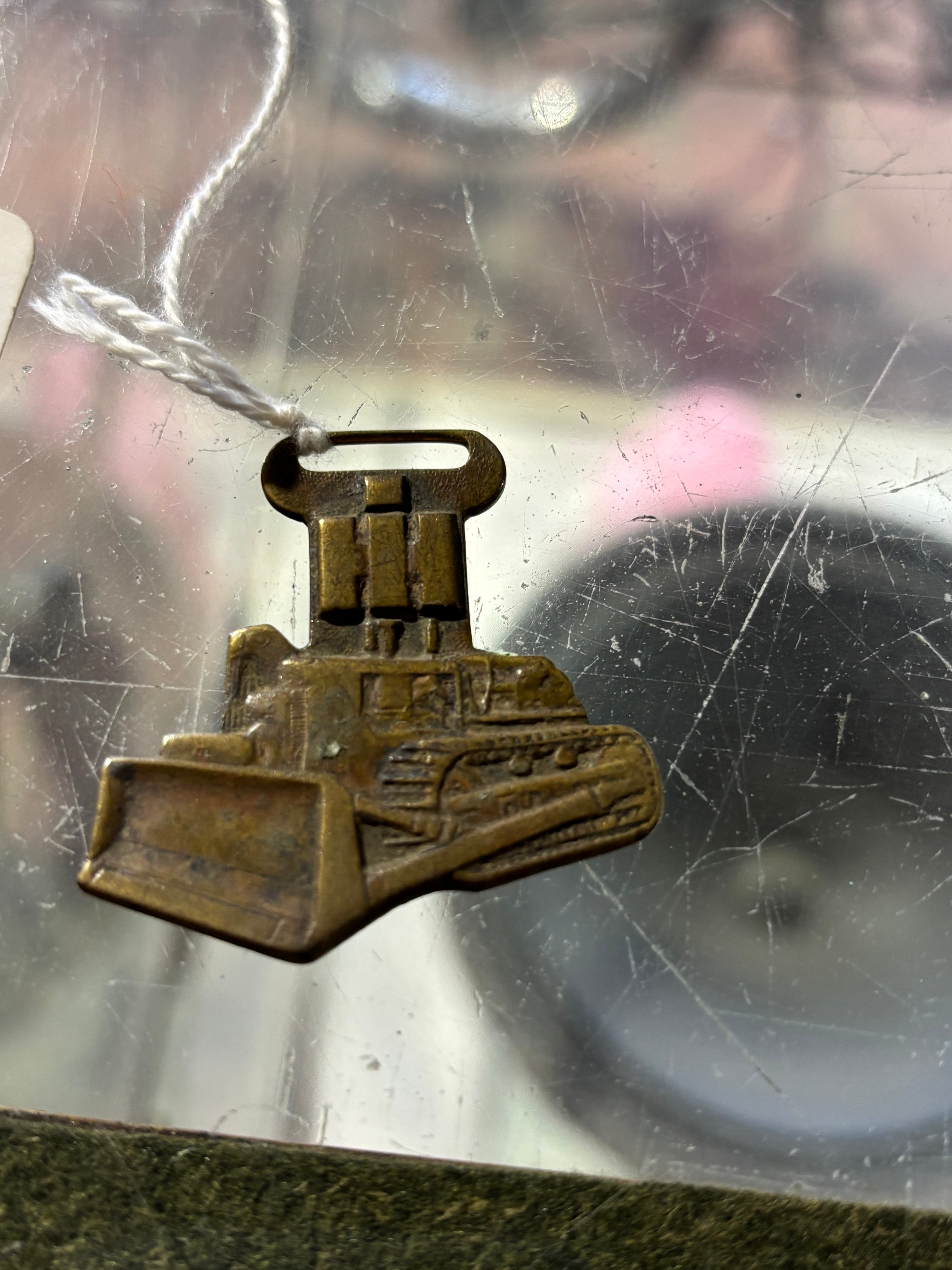 Vintage Sam H Denney Road Machinery Co Wichita, KS Key Fob Medal