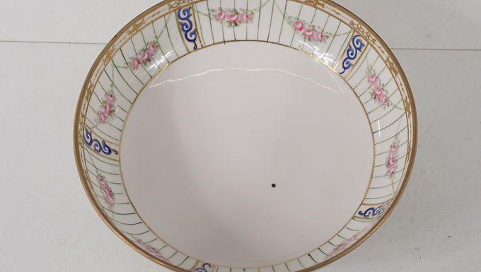 1920s Nippon Hand Painted, Footed Bowl