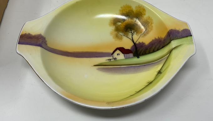 Vintage Hand-painted Dish Japan