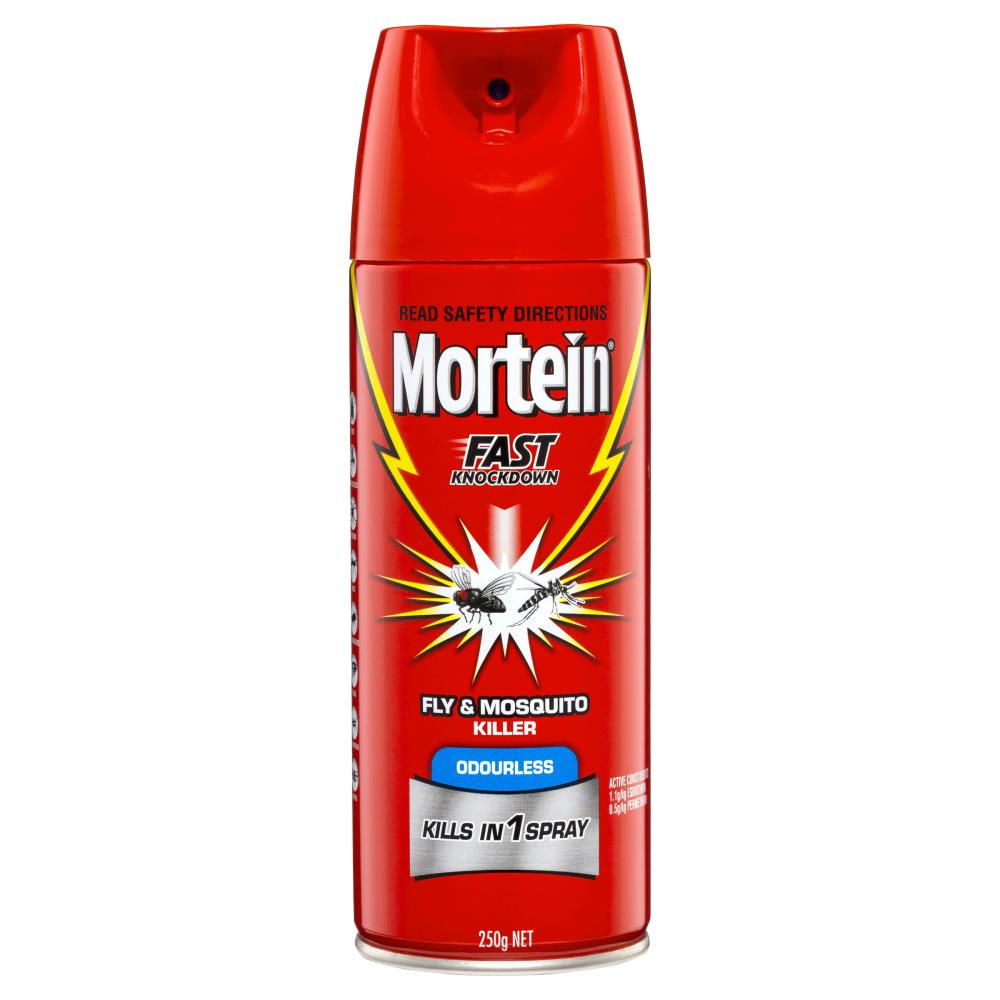 MORTEIN 250g FLY & MOSQUITO KILLER ODOURLESS FAST KNOCKDOWN - 9/CTN
