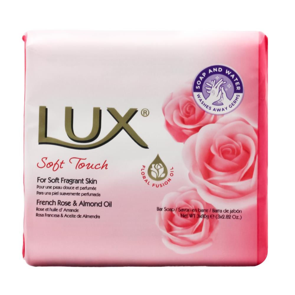 LUX PK3 x 80g SOAP BAR SOFT TOUCH - 16/CTN