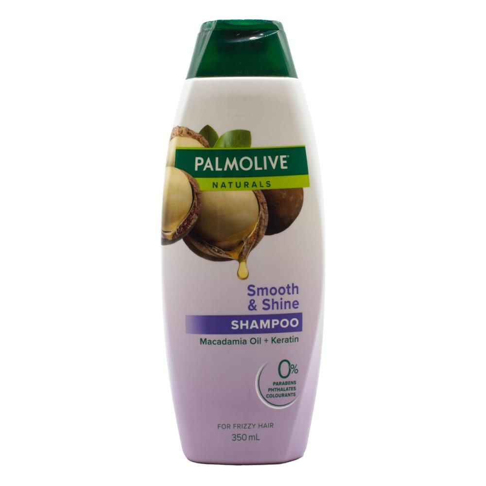 PALMOLIVE 350mL SHAMPOO SMOOTH & SHINE MACADAMIA OIL & KERATIN - 4/PCK