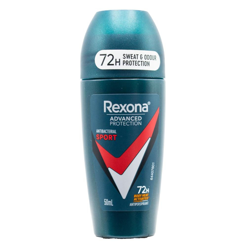 REXONA 50mL ANTIPERSPIRANT ROLL ON ADVANCED PROTECTION ANTIBACTERIAL S - 6/PCK