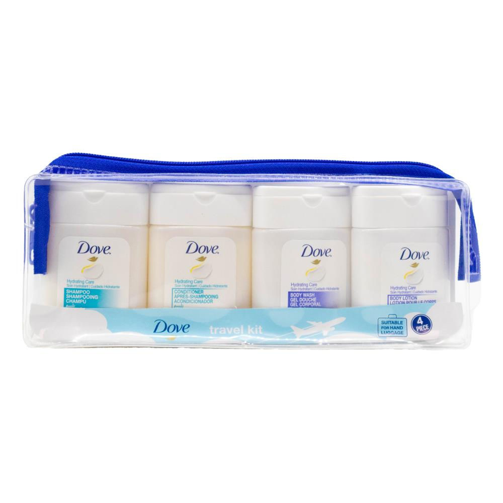 DOVE PK4 HYDRATING CARE TRAVEL KIT x1 30mL SHAMPOO x1 30mL CONDITIONER x -20/PCK