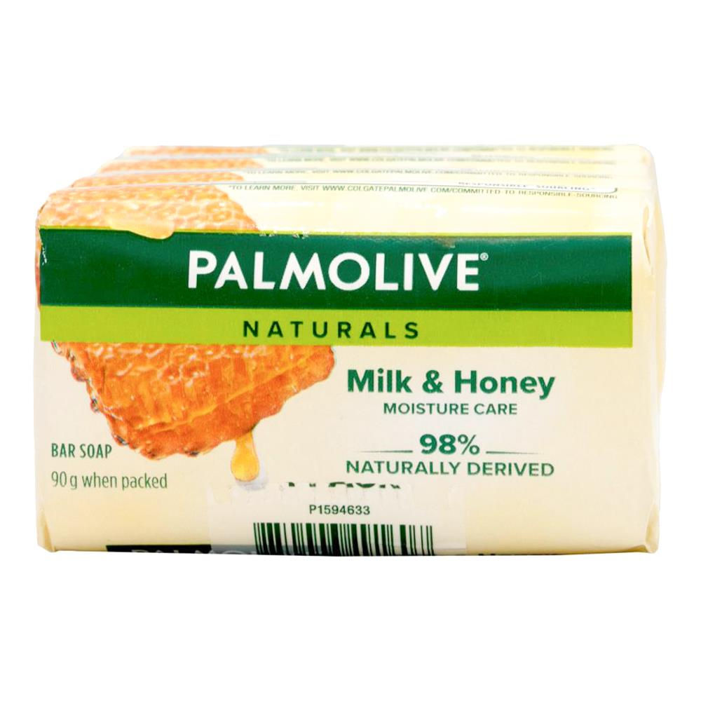 PALMOLIVE PK4 x 90g SOAP BARS NATURALS MILK & HONEY MOISTURE CARE - 12/CTN