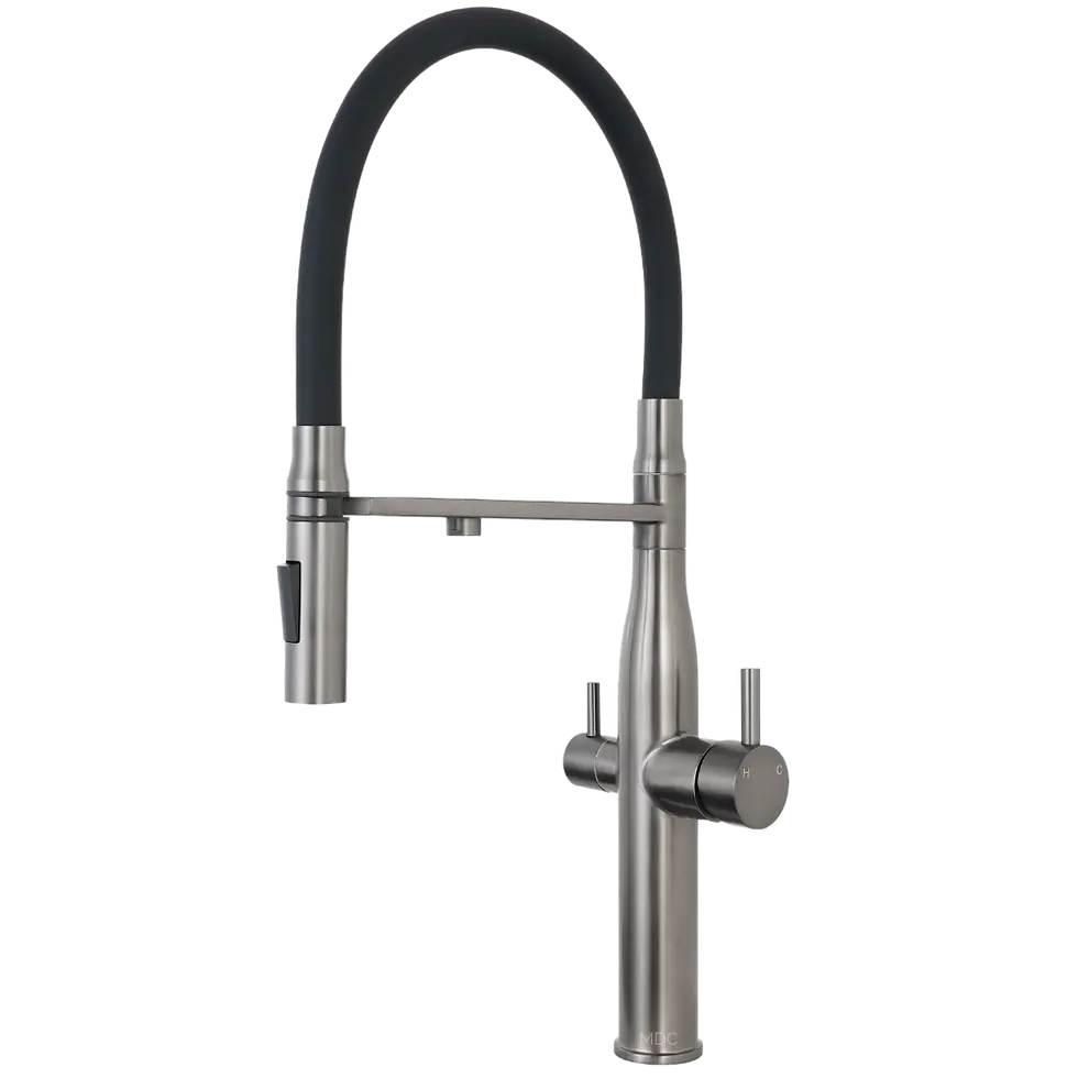 3-in-1-Gunmetal-Veggie-Sprayer-Mixer-Tap