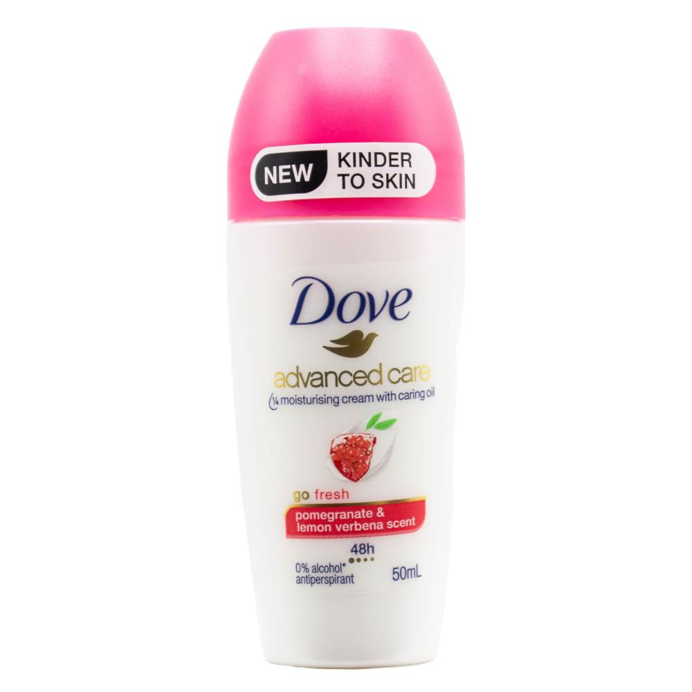 DOVE 50mL ANTIPERSPIRANT ROLL ON ADVANCED CARE 48H GO FRESH POMEGRANAT - 6/PCK