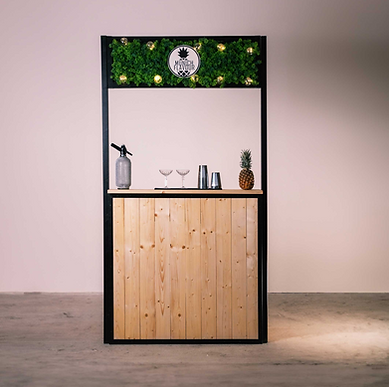 mobile smoothie bar mieten holzbar frontal